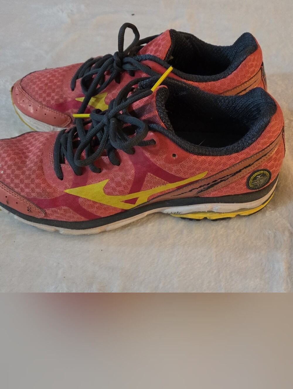 Mizuno Wave Roder 17 Women's Red and Yellow Running Sneakers